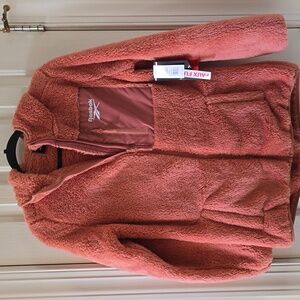 REEBOK BRAND WOMEN'S ROSE COZY HOODED FAUX FUR JACKET SIZE SMALL